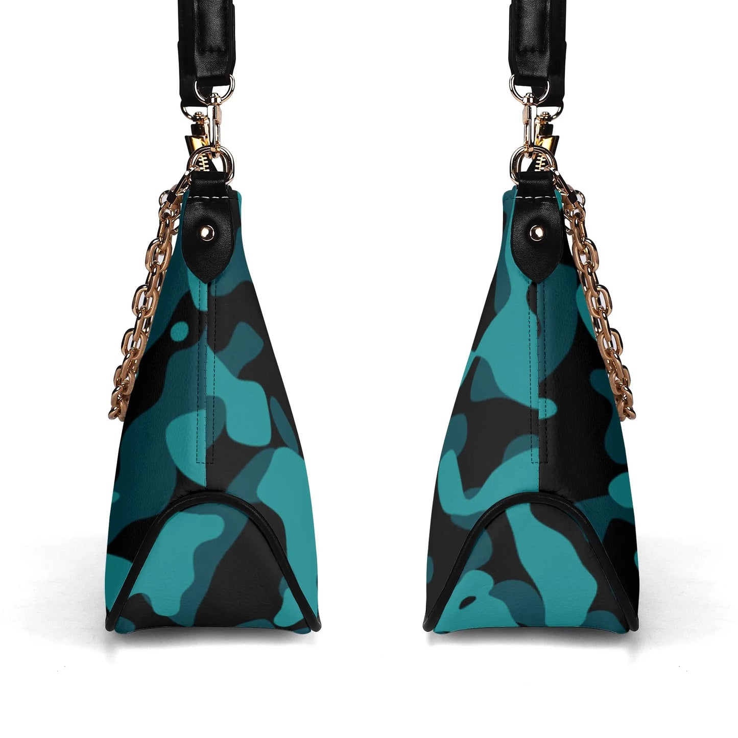 turkis-camouflage-elegante-umhangetasche-mit-kette-umhangetasche-jlr-design-4 - JLR Design