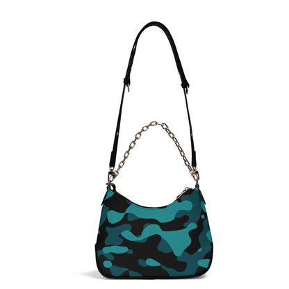 turkis-camouflage-elegante-umhangetasche-mit-kette-umhangetasche-jlr-design-5 - JLR Design