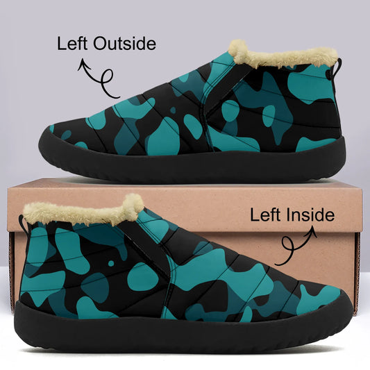 turkis-camouflage-faux-fur-slipper-slipper-jlr-design-1 - JLR Design