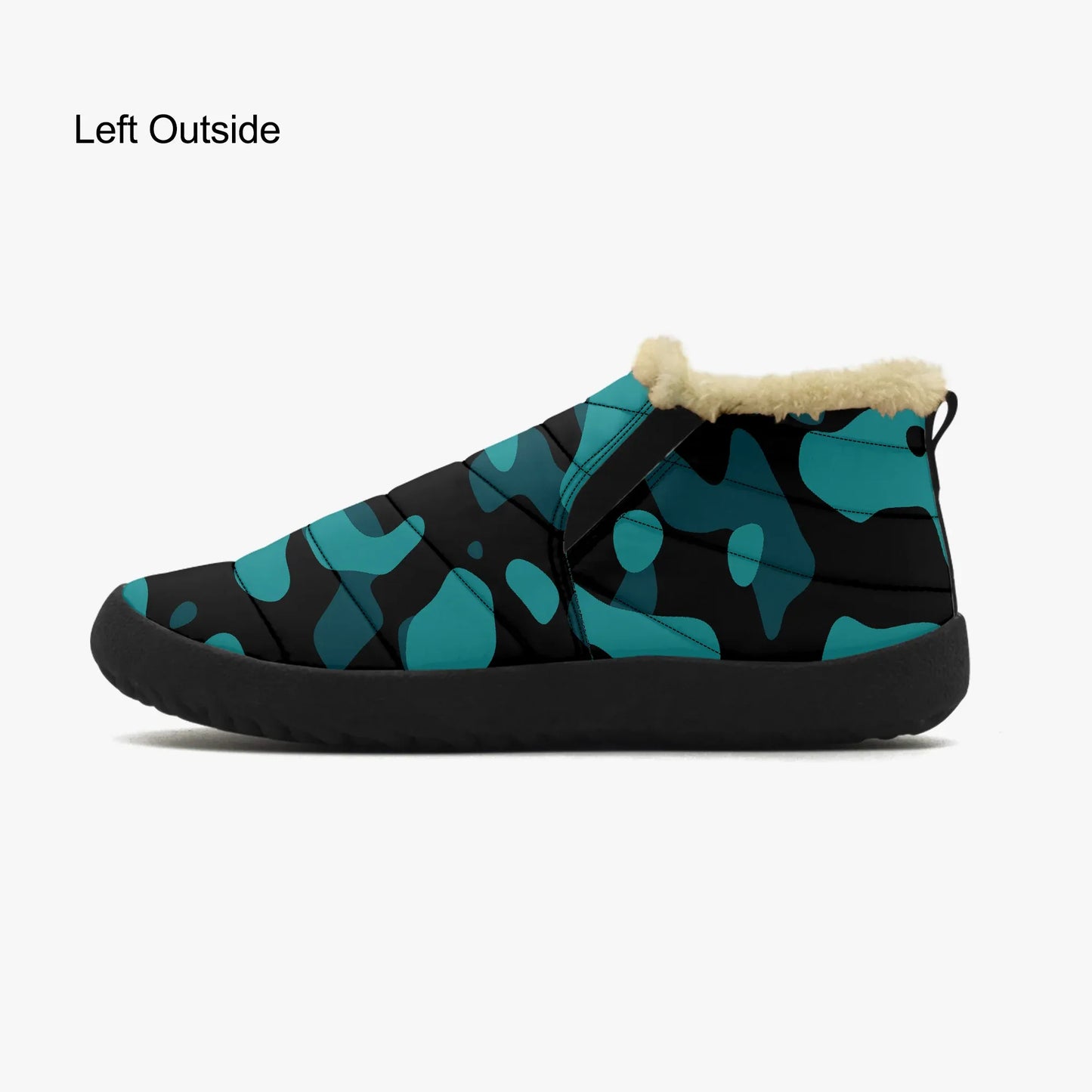 turkis-camouflage-faux-fur-slipper-slipper-jlr-design-4 - JLR Design