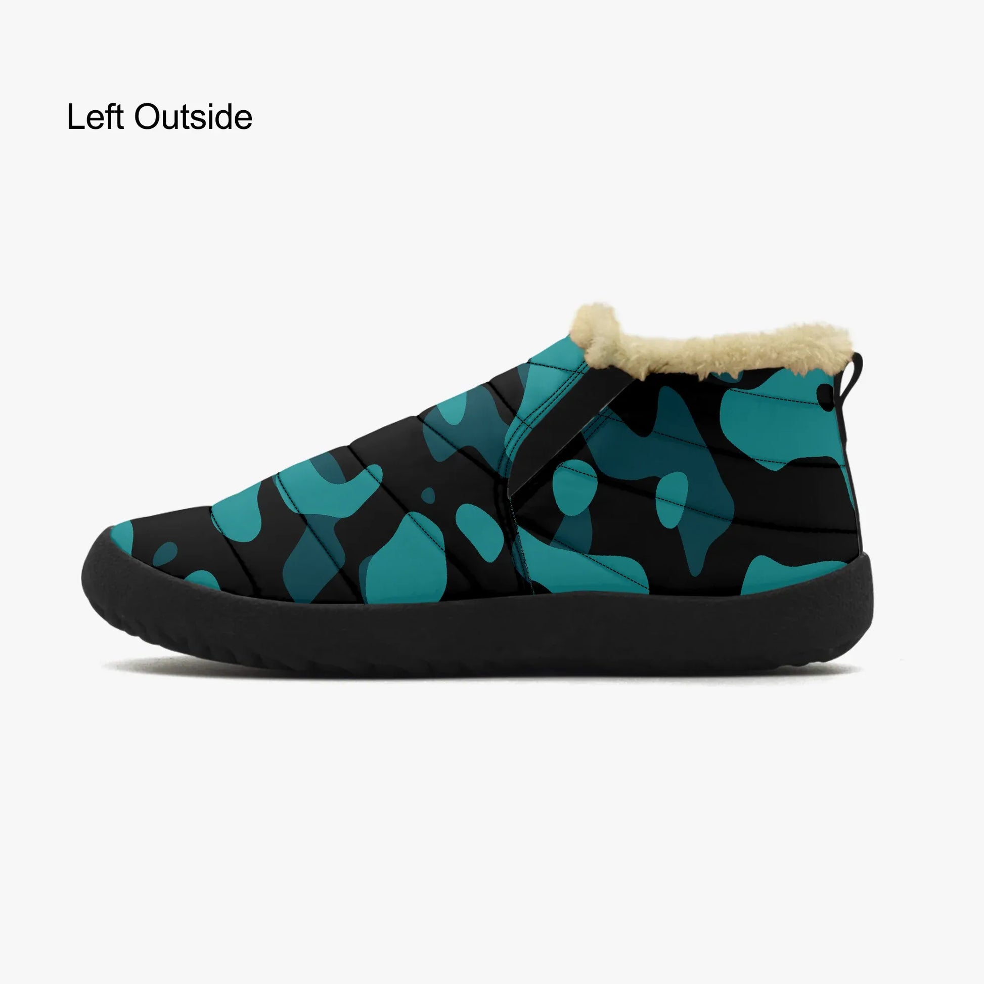 turkis-camouflage-faux-fur-slipper-slipper-jlr-design-4 - JLR Design