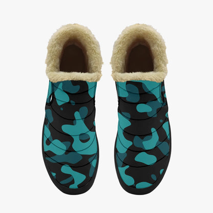 turkis-camouflage-faux-fur-slipper-slipper-jlr-design-5 - JLR Design