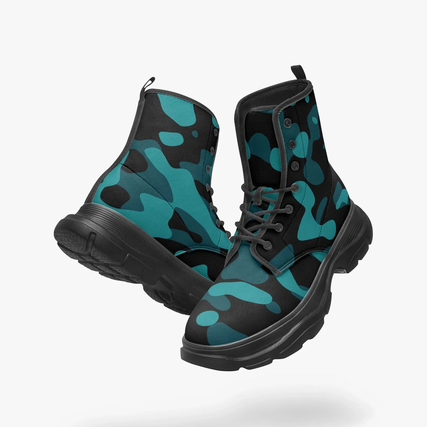 turkis-camouflage-leather-chunky-boots-boots-jlr-design-1 - JLR Design