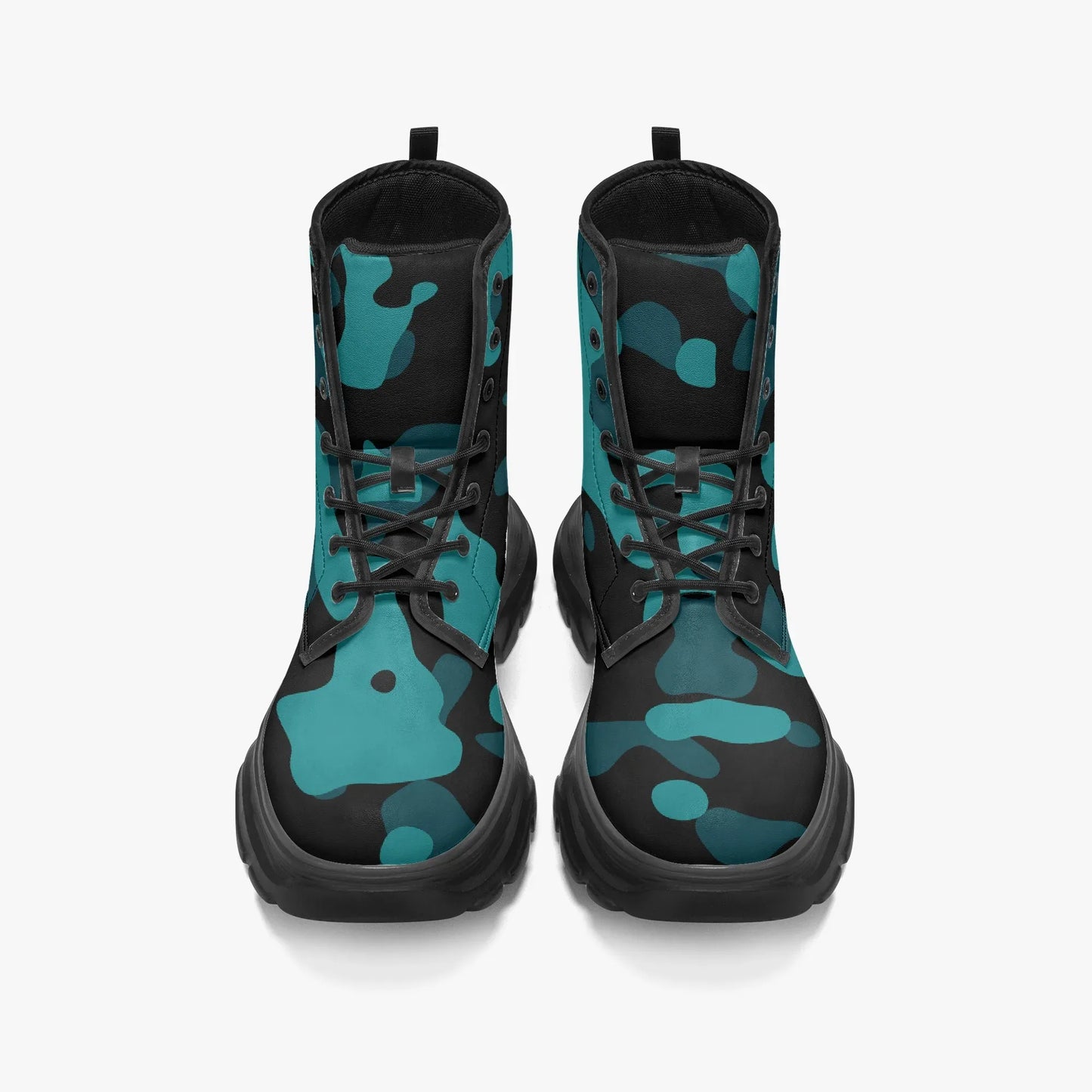 turkis-camouflage-leather-chunky-boots-boots-jlr-design-5 - JLR Design