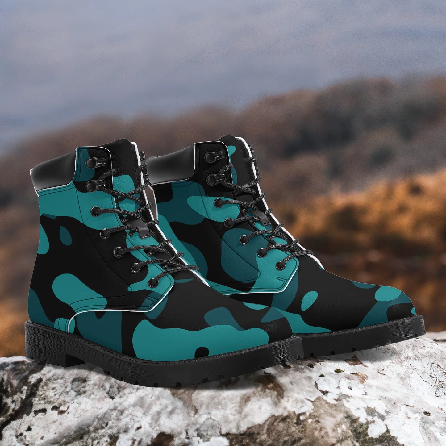 turkis-camouflage-leder-boots-or-stylische-und-warme-winterstiefel-boots-jlr-design-2 - JLR Design