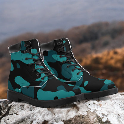 turkis-camouflage-leder-boots-or-stylische-und-warme-winterstiefel-boots-jlr-design-2 - JLR Design