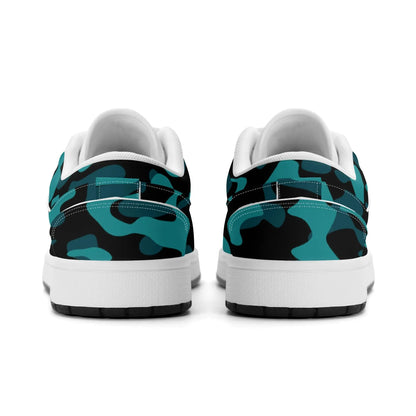 turkis-camouflage-low-top-leder-sneaker-fur-damen-sneaker-jlr-design-6 - JLR Design