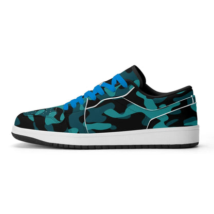 turkis-camouflage-low-top-leder-sneaker-fur-damen-sneaker-jlr-design-9 - JLR Design