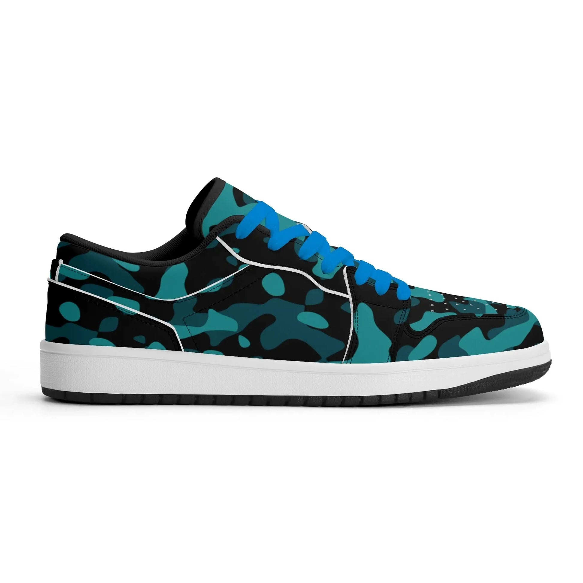 turkis-camouflage-low-top-leder-sneaker-fur-herren-sneaker-jlr-design-12 - JLR Design