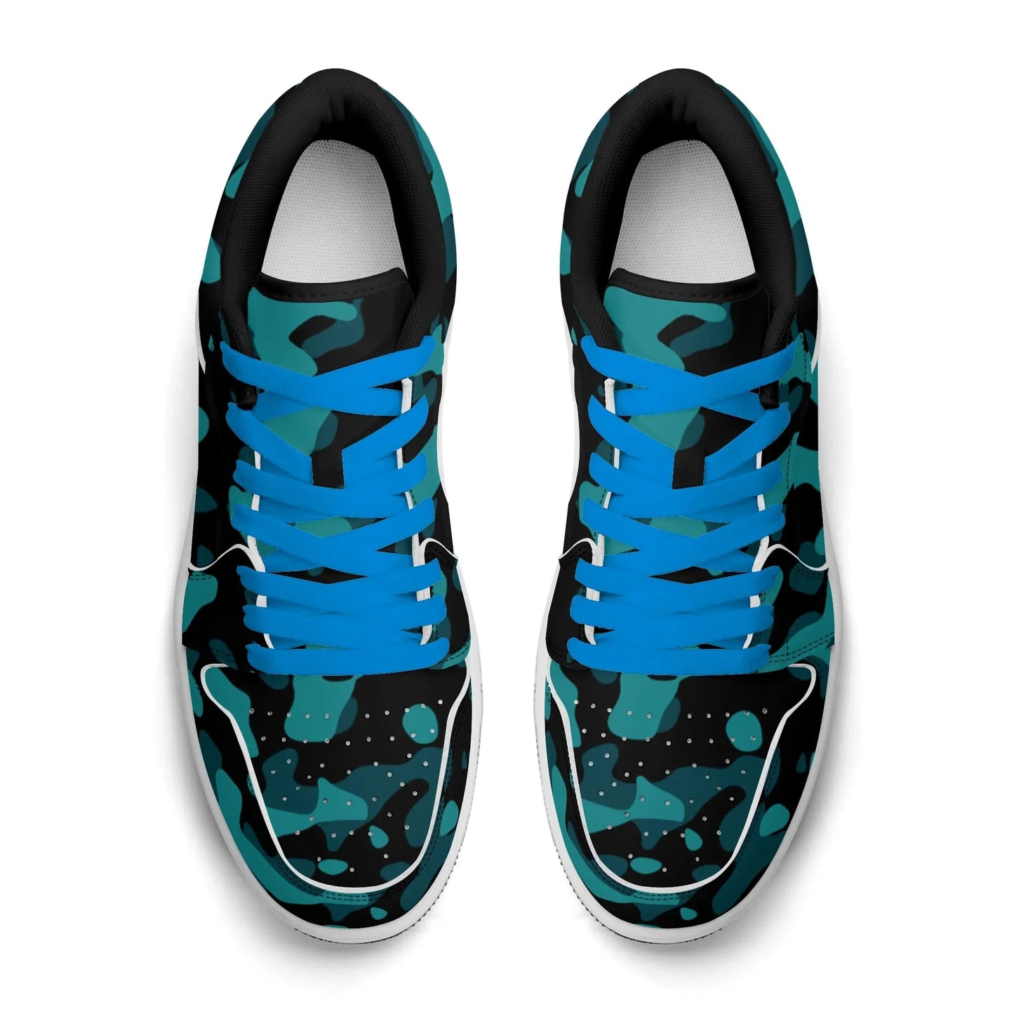 turkis-camouflage-low-top-leder-sneaker-fur-herren-sneaker-jlr-design-14 - JLR Design