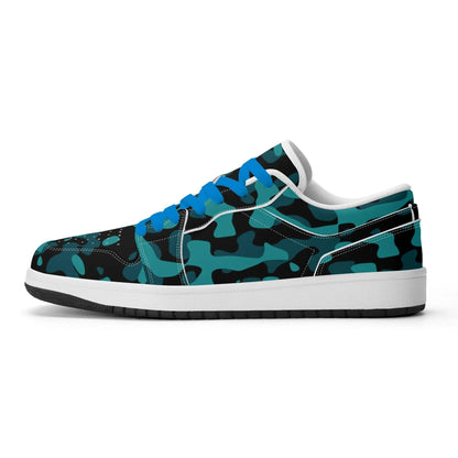 turkis-camouflage-low-top-leder-sneaker-fur-herren-sneaker-jlr-design-2 - JLR Design