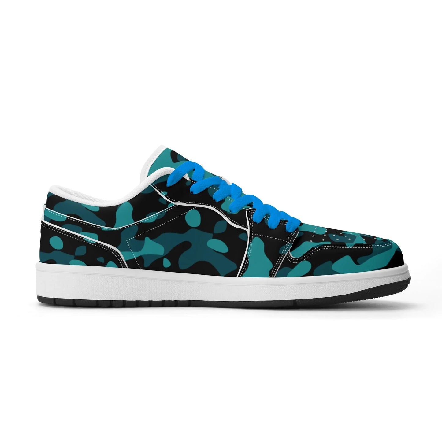 turkis-camouflage-low-top-leder-sneaker-fur-herren-sneaker-jlr-design-3 - JLR Design