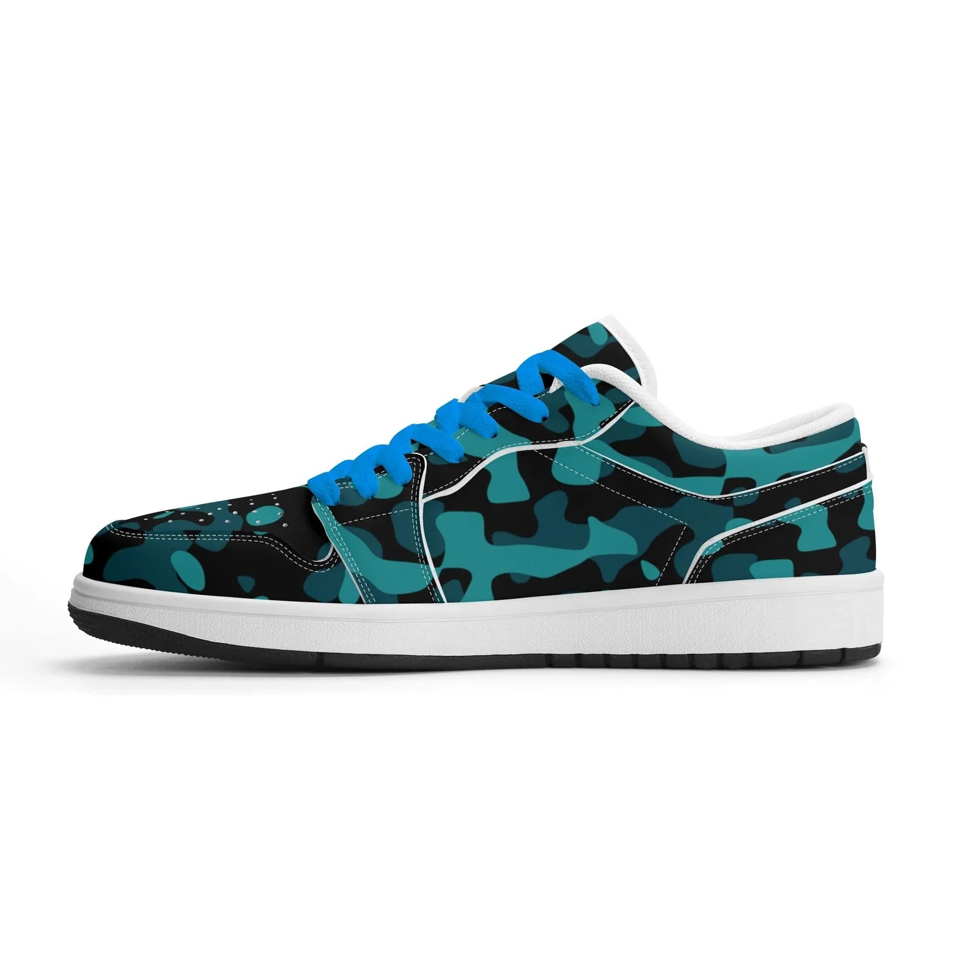 turkis-camouflage-low-top-leder-sneaker-fur-herren-sneaker-jlr-design-4 - JLR Design