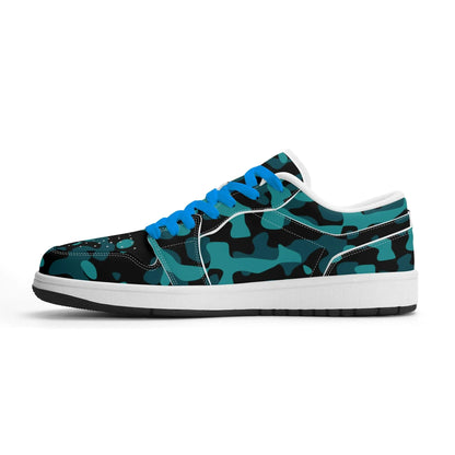 turkis-camouflage-low-top-leder-sneaker-fur-herren-sneaker-jlr-design-4 - JLR Design
