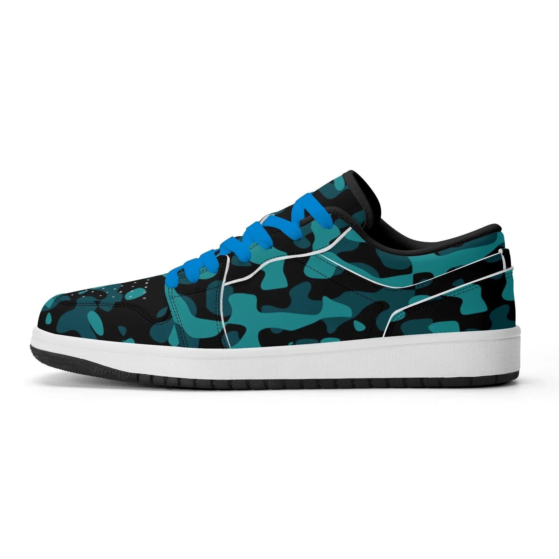turkis-camouflage-low-top-leder-sneaker-fur-herren-sneaker-jlr-design-9 - JLR Design