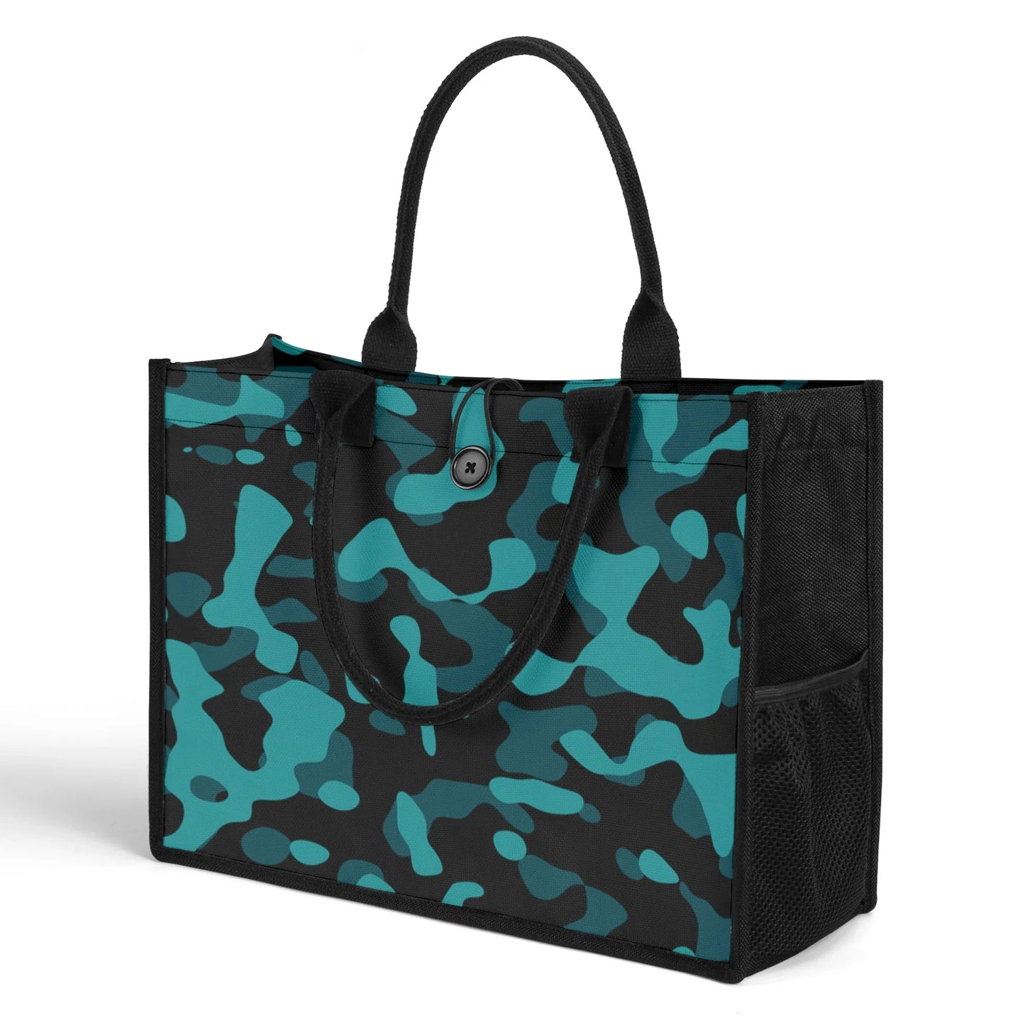 turkis-camouflage-premium-canvas-shopper-tasche-tragetasche-jlr-design-3 - JLR Design