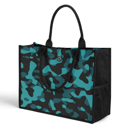 turkis-camouflage-premium-canvas-shopper-tasche-tragetasche-jlr-design-3 - JLR Design