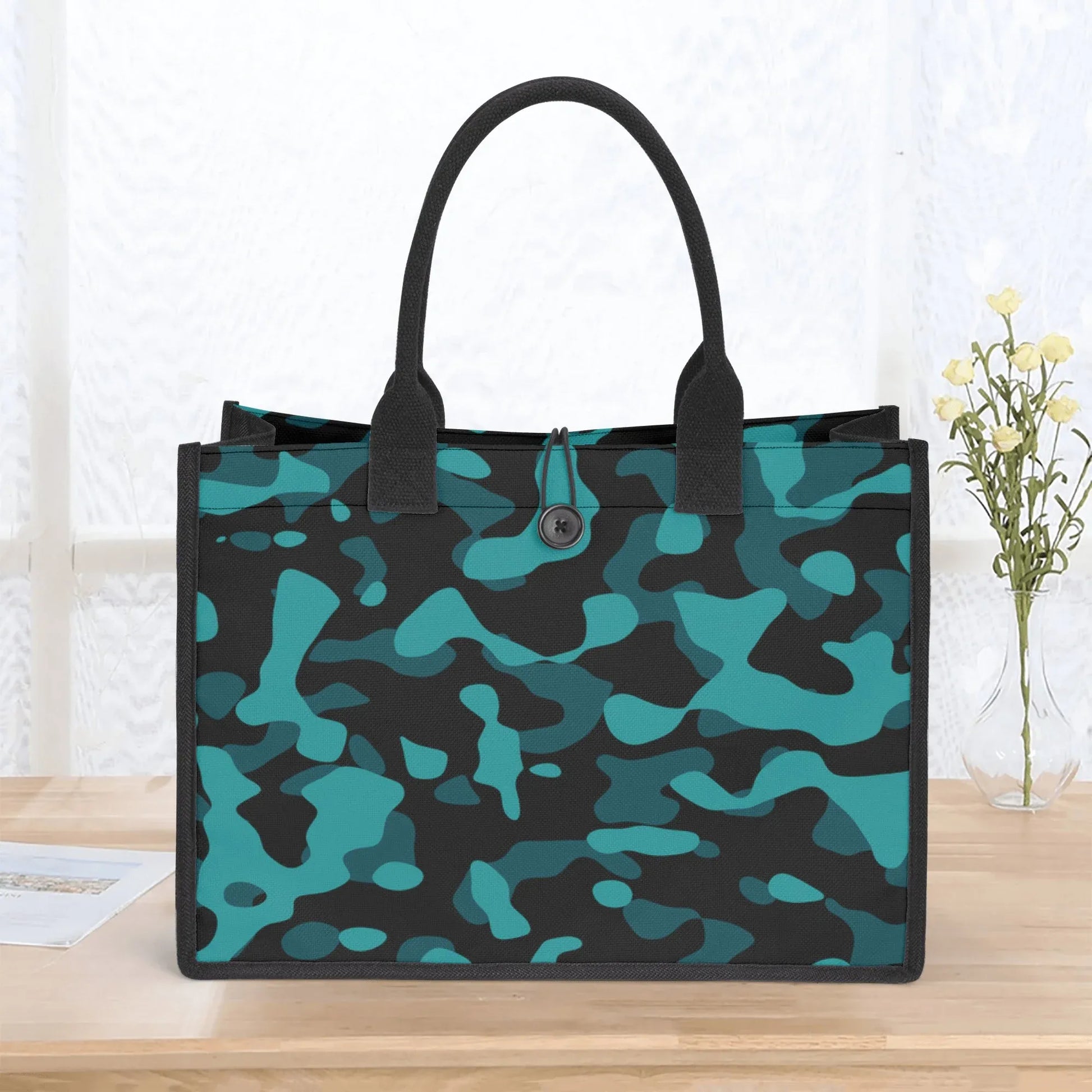 turkis-camouflage-premium-canvas-shopper-tasche-tragetasche-jlr-design-5 - JLR Design