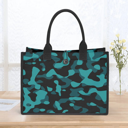 turkis-camouflage-premium-canvas-shopper-tasche-tragetasche-jlr-design-5 - JLR Design