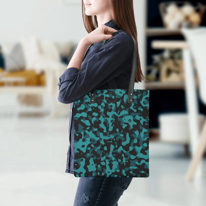 turkis-camouflage-pu-leder-handtasche-handtasche-jlr-design-5 - JLR Design