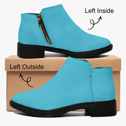 turkise-elegante-reissverschluss-stiefeletten-stiefeletten-jlr-design-4 - JLR Design