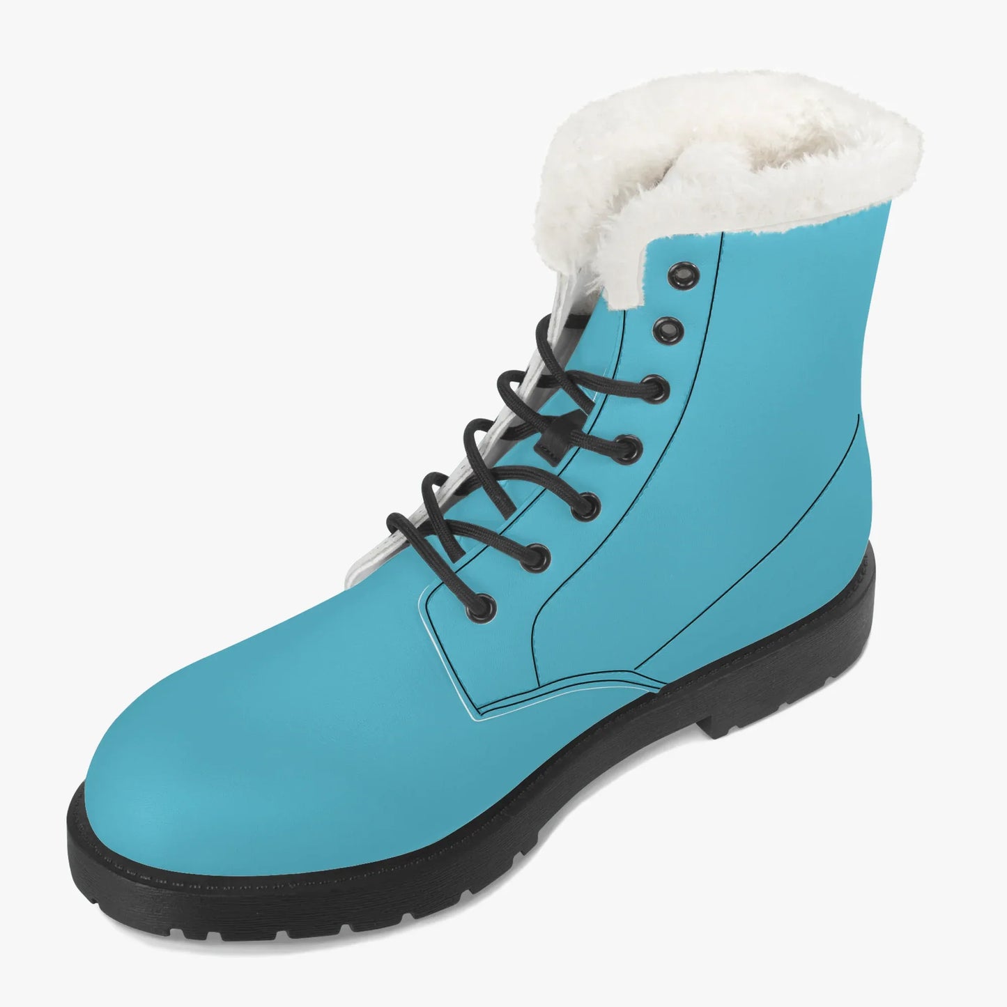 turkise-faux-fur-leder-boots-boots-jlr-design-3 - JLR Design