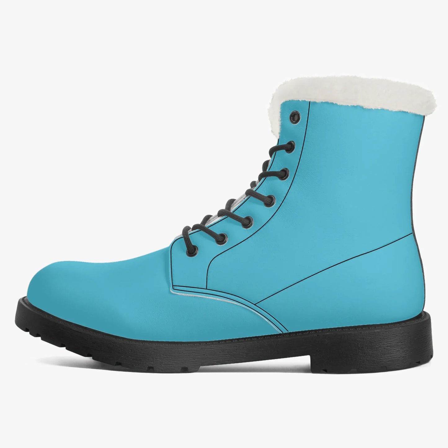 turkise-faux-fur-leder-boots-boots-jlr-design-4 - JLR Design