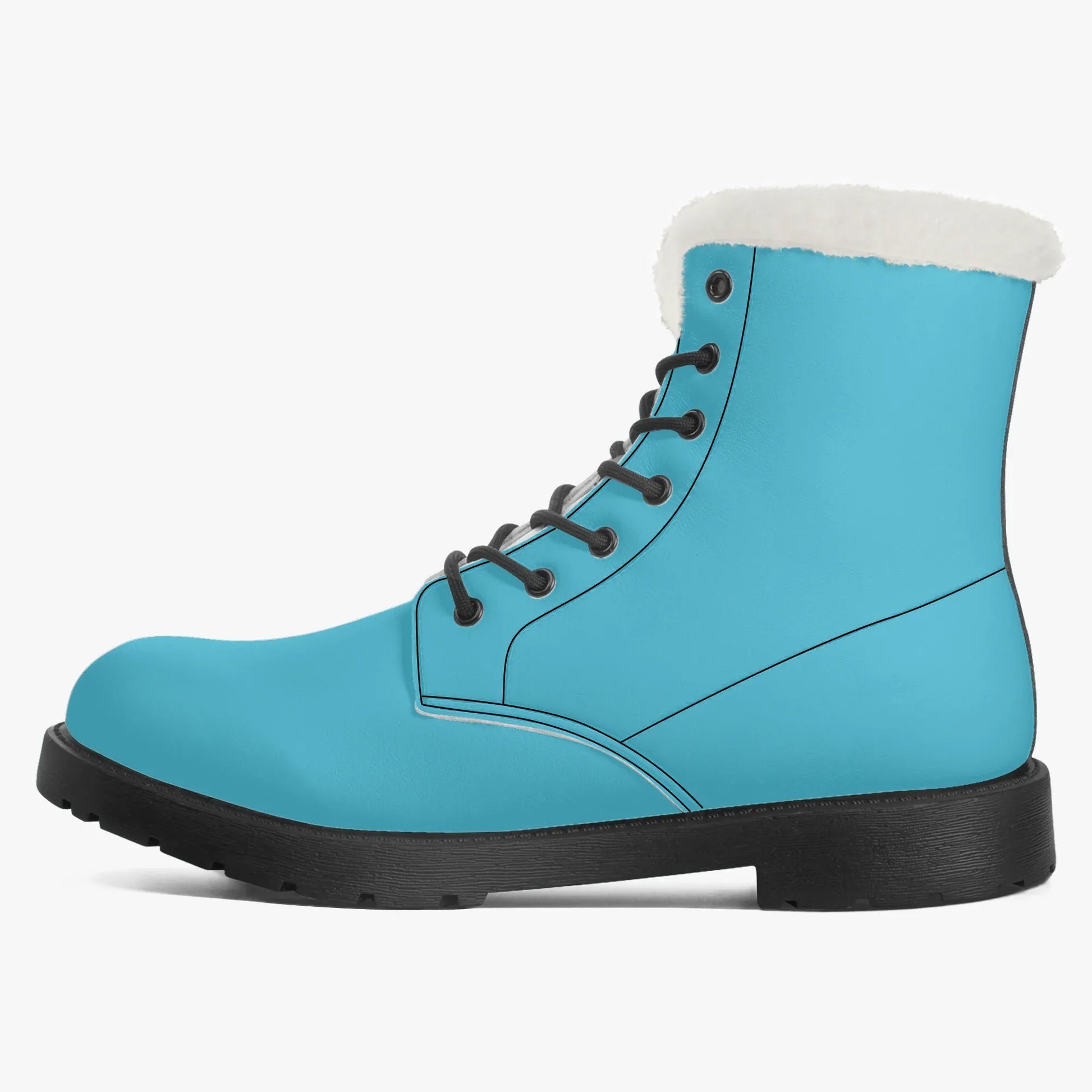turkise-faux-fur-leder-boots-boots-jlr-design-4 - JLR Design