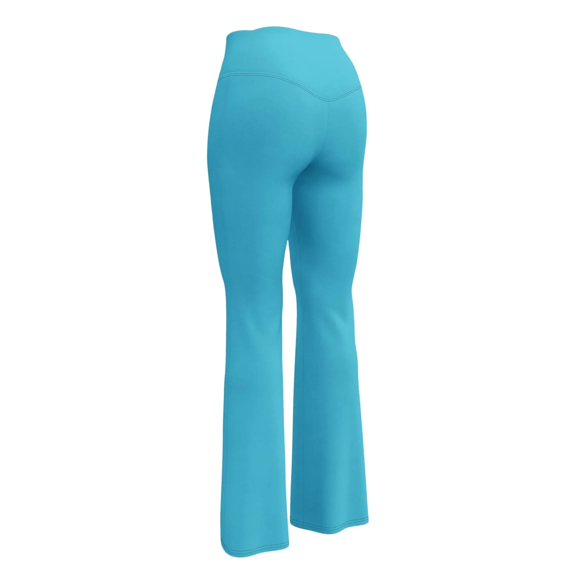 turkise-high-waist-flare-leggings-flare-leggings-jlr-design-12 - JLR Design