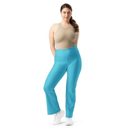 turkise-high-waist-flare-leggings-flare-leggings-jlr-design-4 - JLR Design