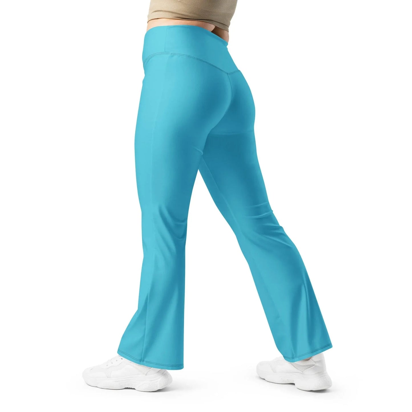 turkise-high-waist-flare-leggings-flare-leggings-jlr-design-5 - JLR Design
