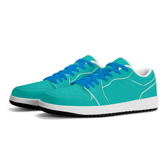 turkise-low-top-leder-sneaker-fur-damen-sneaker-jlr-design-1 - JLR Design