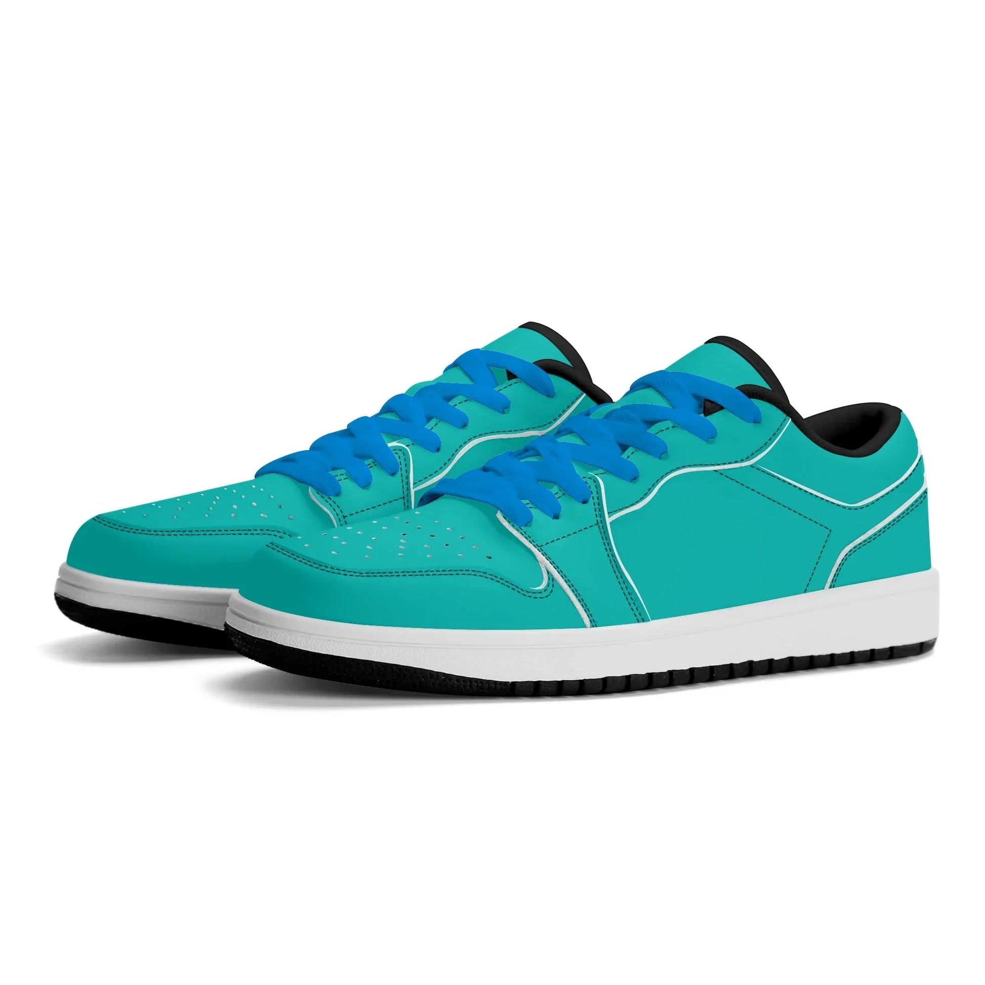 turkise-low-top-leder-sneaker-fur-damen-sneaker-jlr-design-8 - JLR Design
