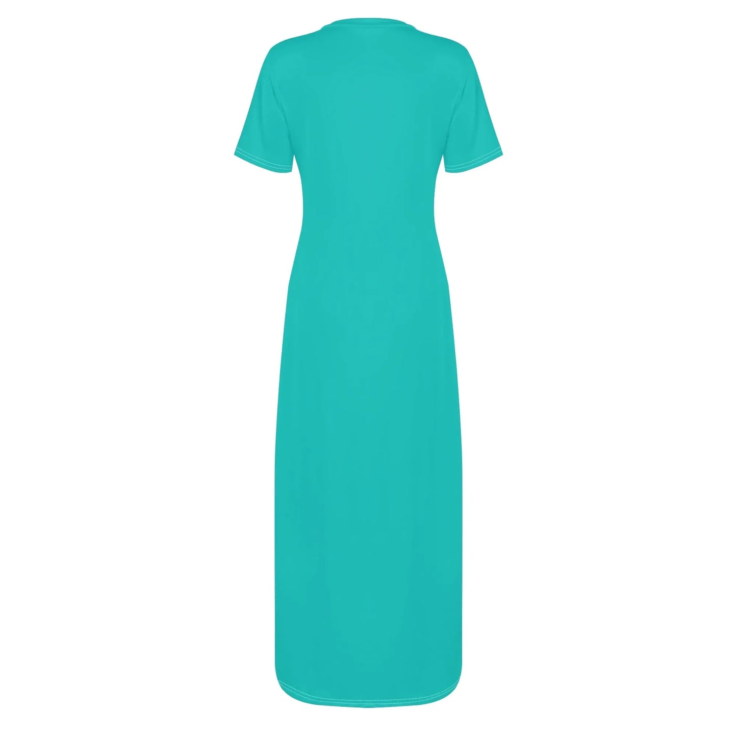 turkises-short-sleeve-long-dress-long-dress-jlr-design-4 - JLR Design
