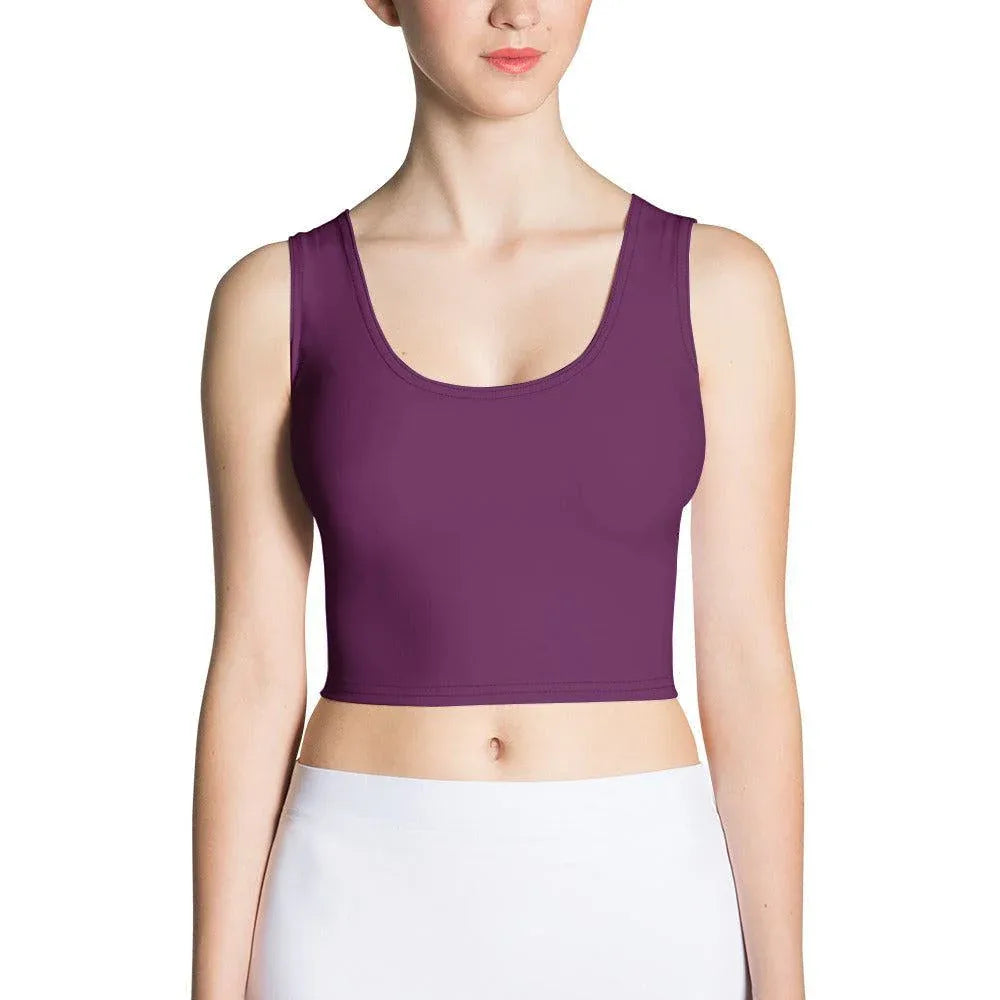 tyrian-purple-damen-crop-top-crop-top-jlr-design-1 - JLR Design