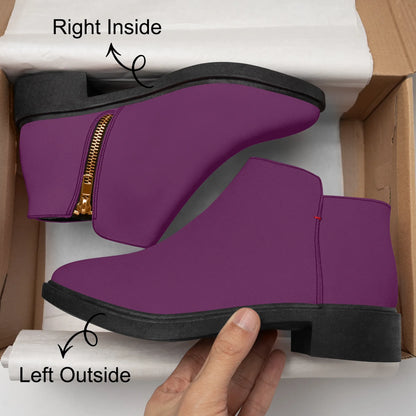 tyrian-purple-elegante-reissverschluss-stiefeletten-stiefeletten-jlr-design-8 - JLR Design