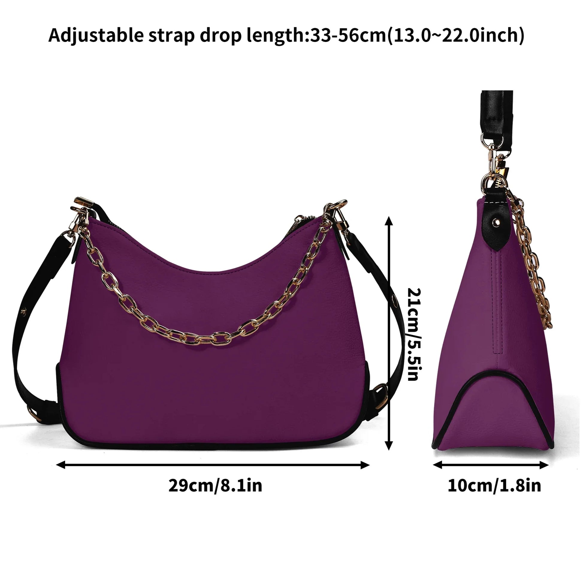 tyrian-purple-elegante-umhangetasche-mit-kette-umhangetasche-jlr-design-7 - JLR Design