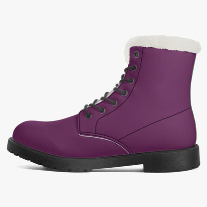 tyrian-purple-faux-fur-leder-boots-boots-jlr-design-4 - JLR Design