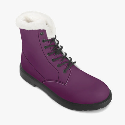 tyrian-purple-faux-fur-leder-boots-boots-jlr-design-7 - JLR Design