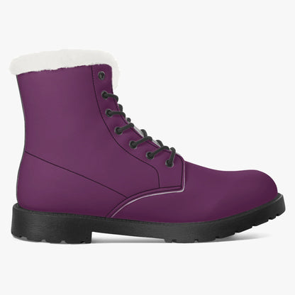 tyrian-purple-faux-fur-leder-boots-boots-jlr-design-8 - JLR Design