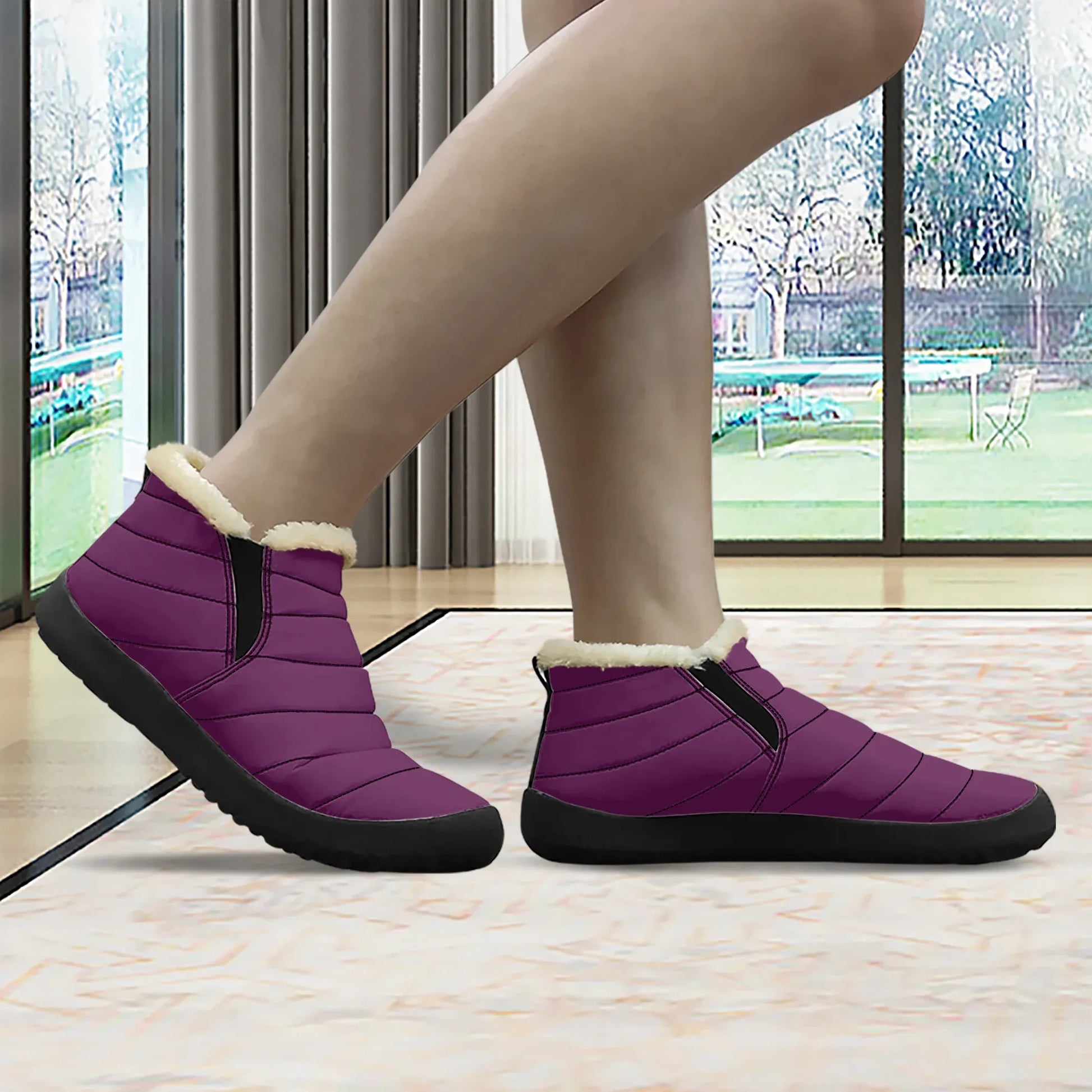 tyrian-purple-faux-fur-slipper-slipper-jlr-design-3 - JLR Design