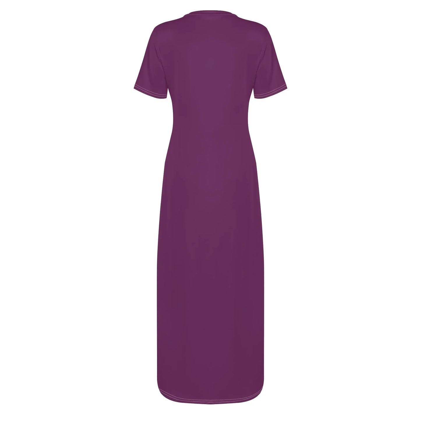 tyrian-purple-short-sleeve-long-dress-long-dress-jlr-design-4 - JLR Design