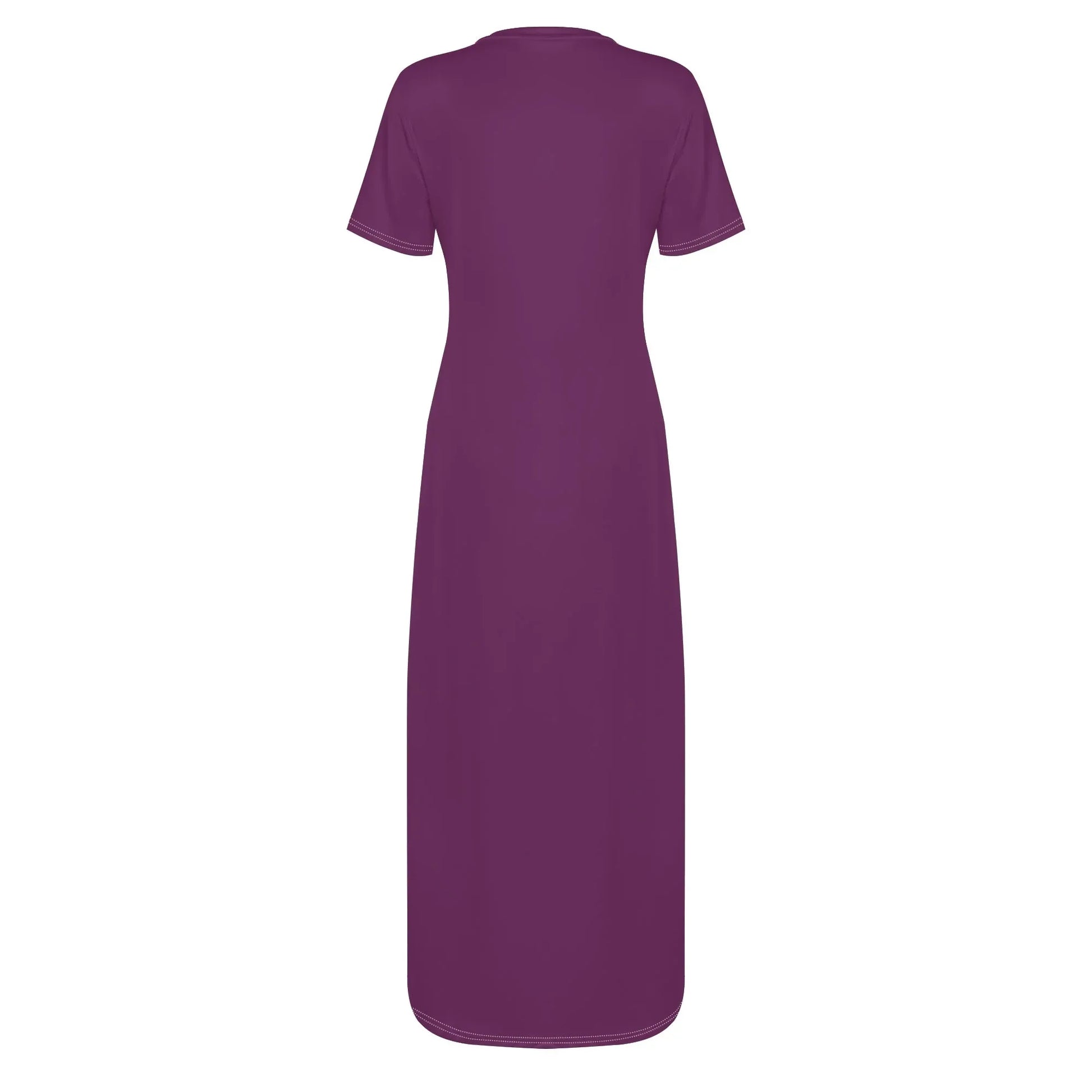 tyrian-purple-short-sleeve-long-dress-long-dress-jlr-design-4 - JLR Design