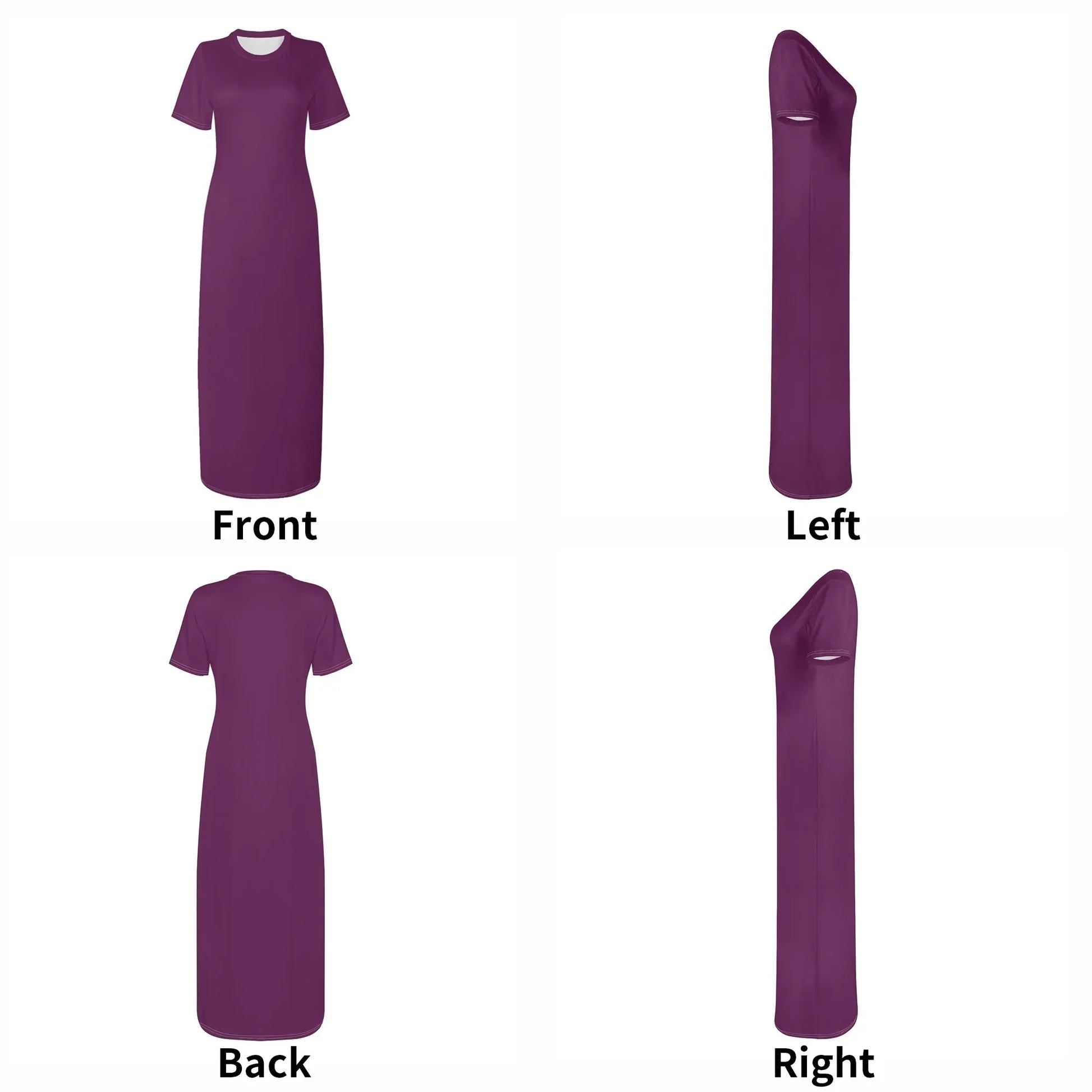 tyrian-purple-short-sleeve-long-dress-long-dress-jlr-design-7 - JLR Design