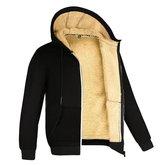 unisex-winterjacke-aus-fleece-mit-kapuze-warm-sportlich-and-kuschelig-fur-kalte-tage-jacke-jlr-design-1 - JLR Design