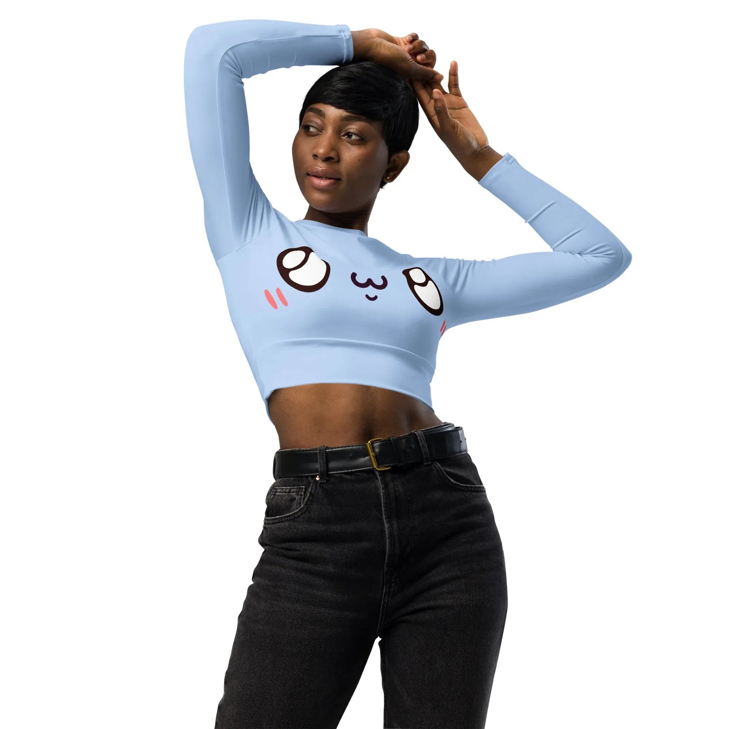 unschuldiger-blick-kawaii-long-sleeve-crop-top-long-sleeve-crop-top-jlr-design-3 - JLR Design
