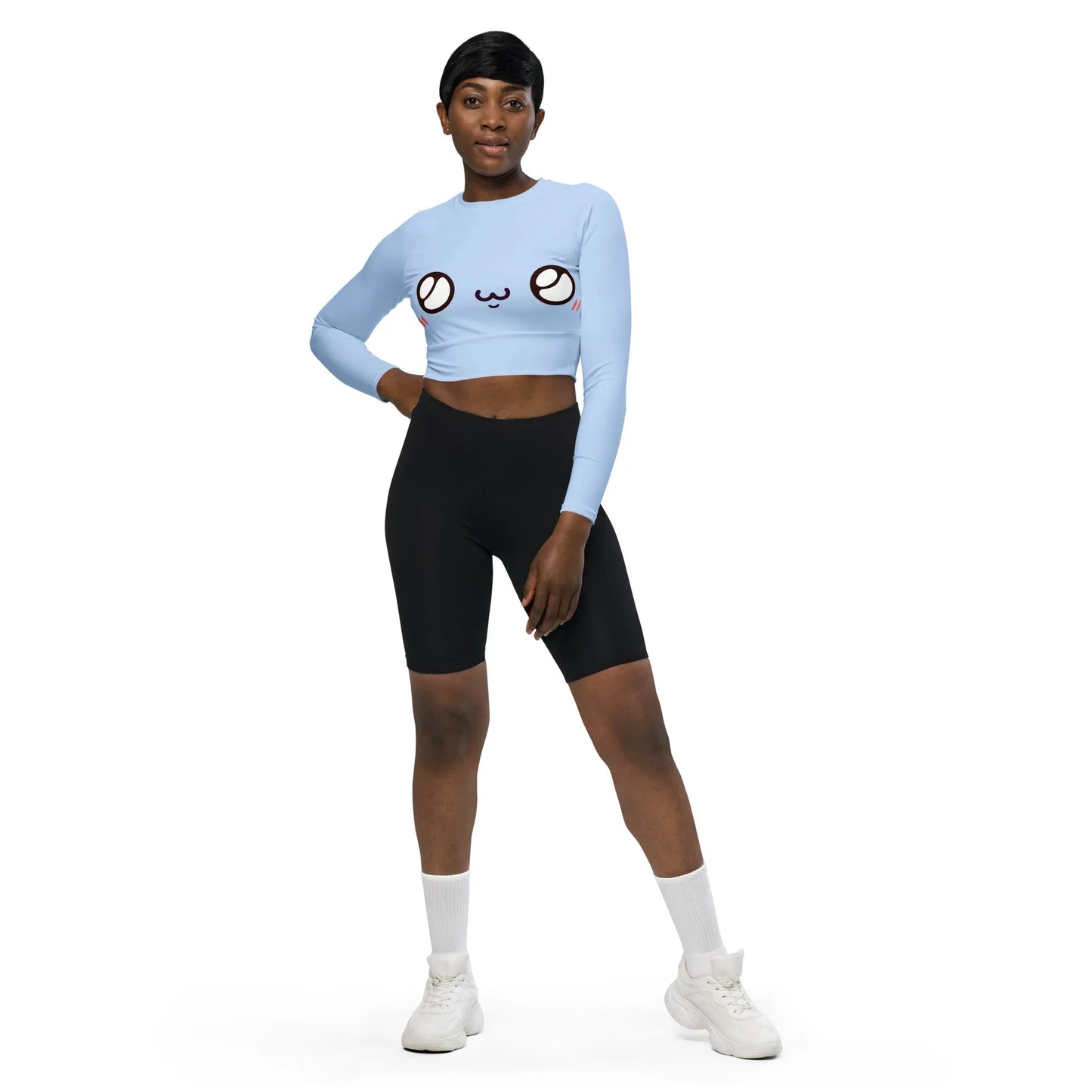 unschuldiger-blick-kawaii-long-sleeve-crop-top-long-sleeve-crop-top-jlr-design-4 - JLR Design