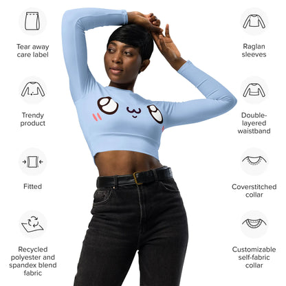 unschuldiger-blick-kawaii-long-sleeve-crop-top-long-sleeve-crop-top-jlr-design-5 - JLR Design
