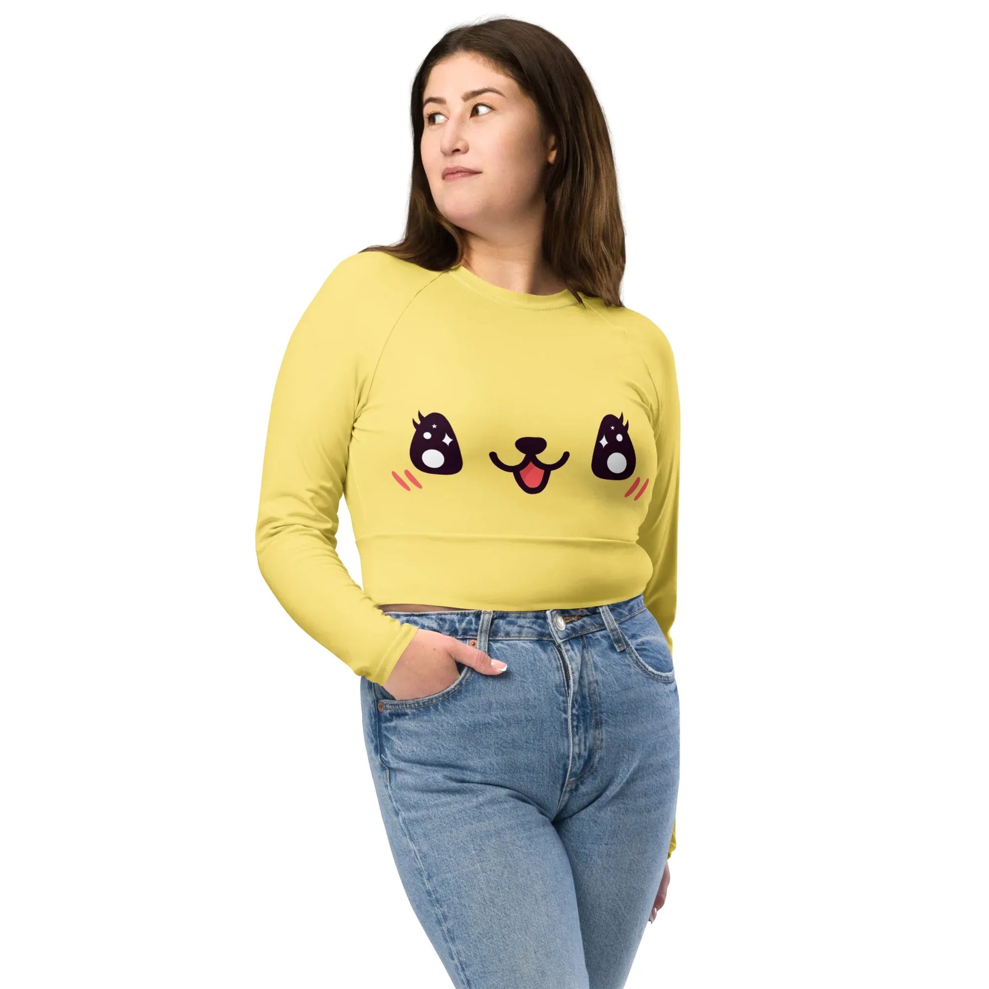 verspielter-kawaii-long-sleeve-crop-top-long-sleeve-crop-top-jlr-design-3 - JLR Design
