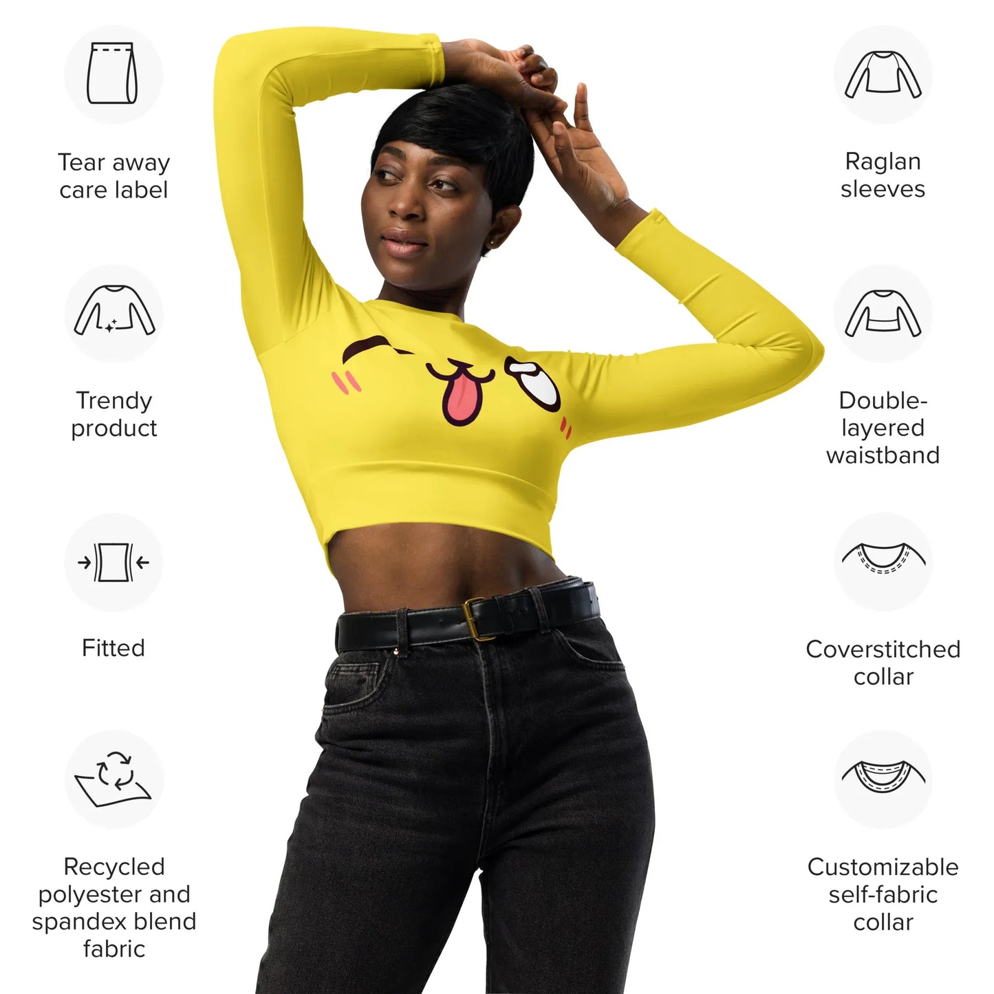 verspieltes-kawaii-long-sleeve-crop-top-long-sleeve-crop-top-jlr-design-4 - JLR Design